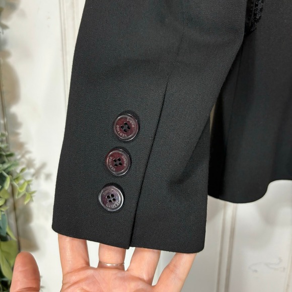 Vertigo Paris Blazer Jacket Women's SMALL Black Career Classic Office Wear - Picture 6 of 10